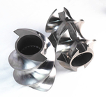 Poleren Aluminium Bronze Extruder Schroefelementen 2 Vliegt voor gepofte voedselindustrie