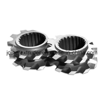 Model 223 41CrAlMo7 38CrMoAl Twin Screw Counter roterende extruder voor aardolie en prestaties