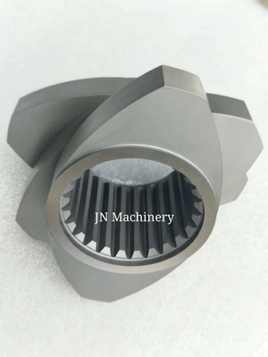 45 Nikkellegering Twin Screw Extruder Parts Screw Segment Voor PP PVC