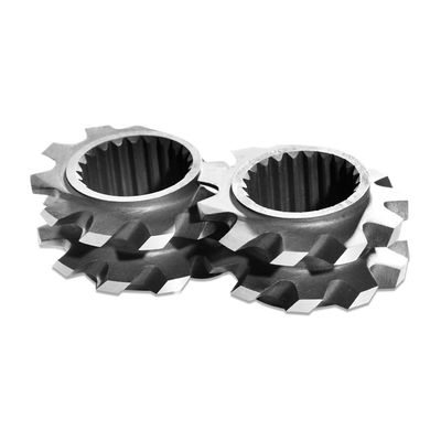 57.6mm Dia TEM48SS het Kneden Blok, het Tweelingontwerp van de de Elementendouane van de Schroefextruder