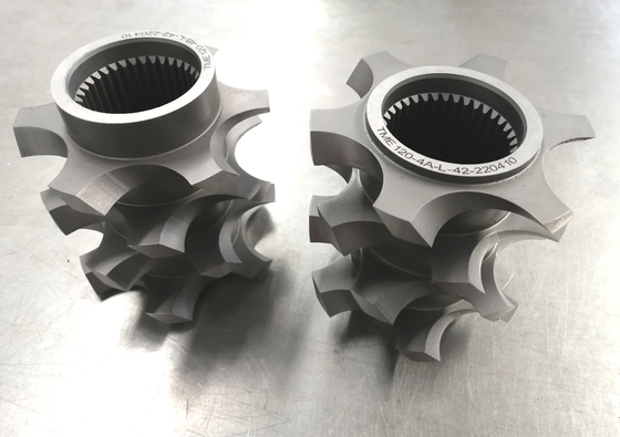 Model 223 41CrAlMo7 38CrMoAl Twin Screw Counter roterende extruder voor aardolie en prestaties