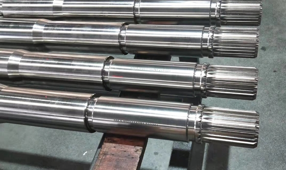 Hoge sterkte hoge afwerking traditionele spline frezen dubbele extruder as