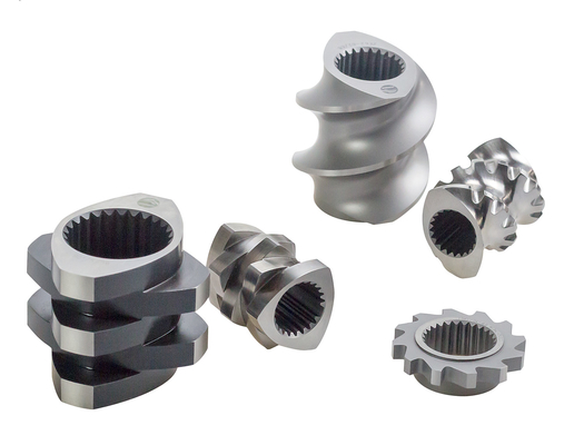 ISO-beheer CNC die Tweeling van de Delencomponenten van de Extrudermachine de Schroefelementen machinaal bewerken